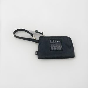 E.T.A. Wristlet Wallet Purse Black Zipper Everyday Travel Adventure